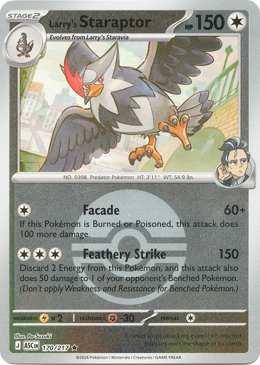 Larry's Staraptor - 170/217 (Poke Ball) (170/217) (ME: Ascended Heroes)