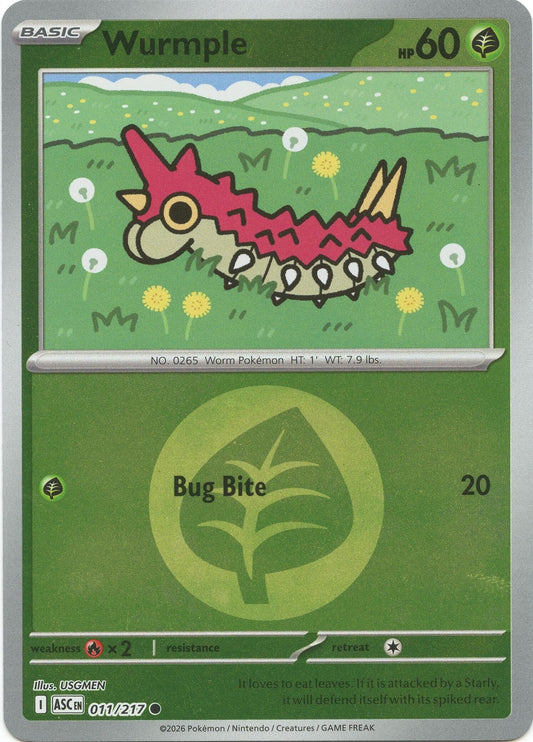 Wurmple (Energy Symbol Pattern) (011/217) (ME: Ascended Heroes)