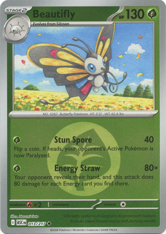 Beautifly - 013/217 (Energy Symbol Pattern) (013/217) (ME: Ascended Heroes)