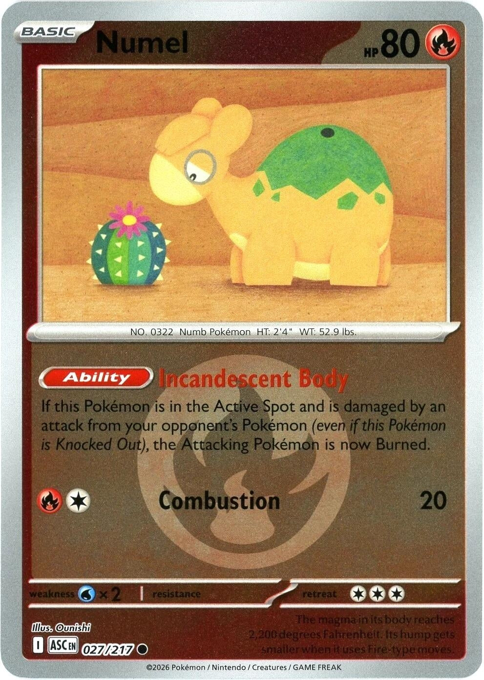 Numel - 027/217 (Energy Symbol Pattern) (027/217) (ME: Ascended Heroes)