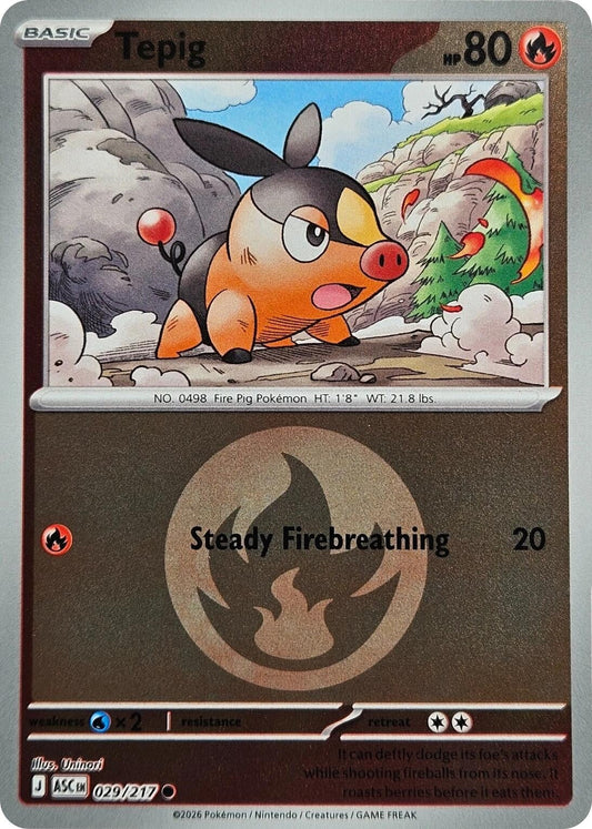 Tepig (Energy Symbol Pattern) (029/217) (ME: Ascended Heroes)