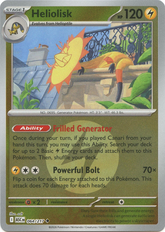 Heliolisk - 064/217 (Energy Symbol Pattern) (064/217) (ME: Ascended Heroes)