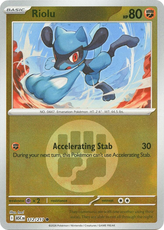 Riolu (Energy Symbol Pattern) (112/217) (ME: Ascended Heroes)