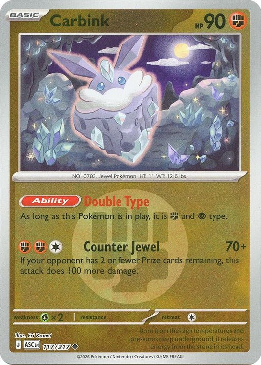 Carbink - 117/217 (Energy Symbol Pattern) (117/217) (ME: Ascended Heroes)