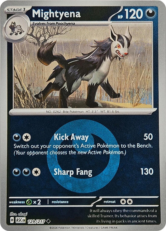 Mightyena - 129/217 (Energy Symbol Pattern) (129/217) (ME: Ascended Heroes)