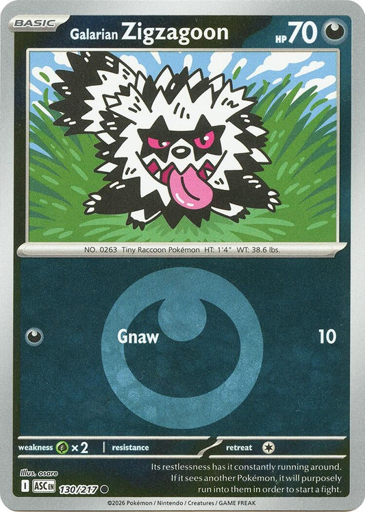 Galarian Zigzagoon (Energy Symbol Pattern) (130/217) (ME: Ascended Heroes)