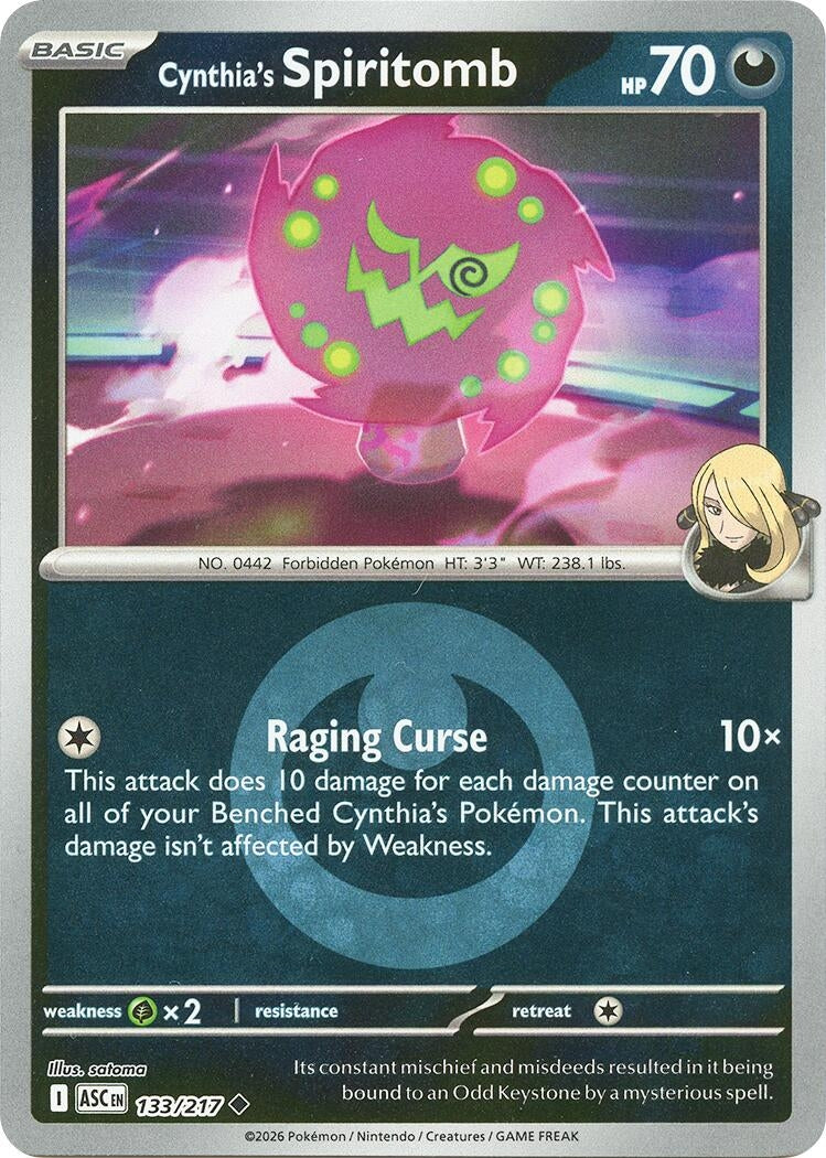 Cynthia's Spiritomb - 133/217 (Energy Symbol Pattern) (133/217) (ME: Ascended Heroes)