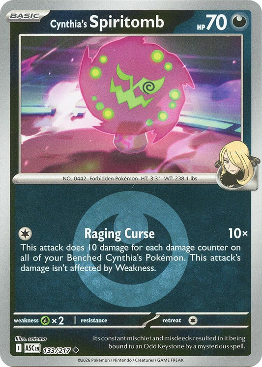Cynthia's Spiritomb - 133/217 (Energy Symbol Pattern) (133/217) (ME: Ascended Heroes)