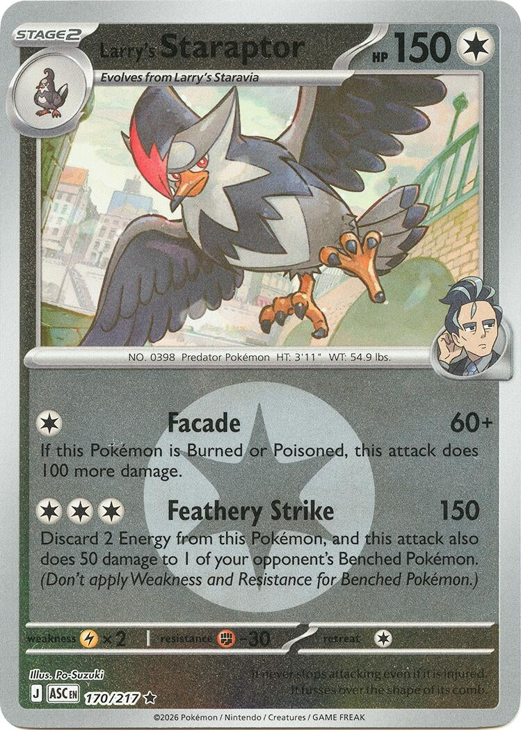 Larry's Staraptor - 170/217 (Energy Symbol Pattern) (170/217) (ME: Ascended Heroes)