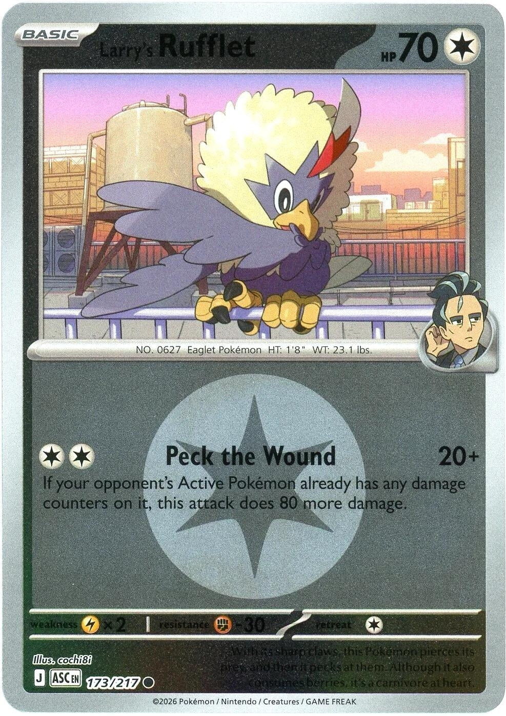 Larry's Rufflet (Energy Symbol Pattern) (173/217) (ME: Ascended Heroes)