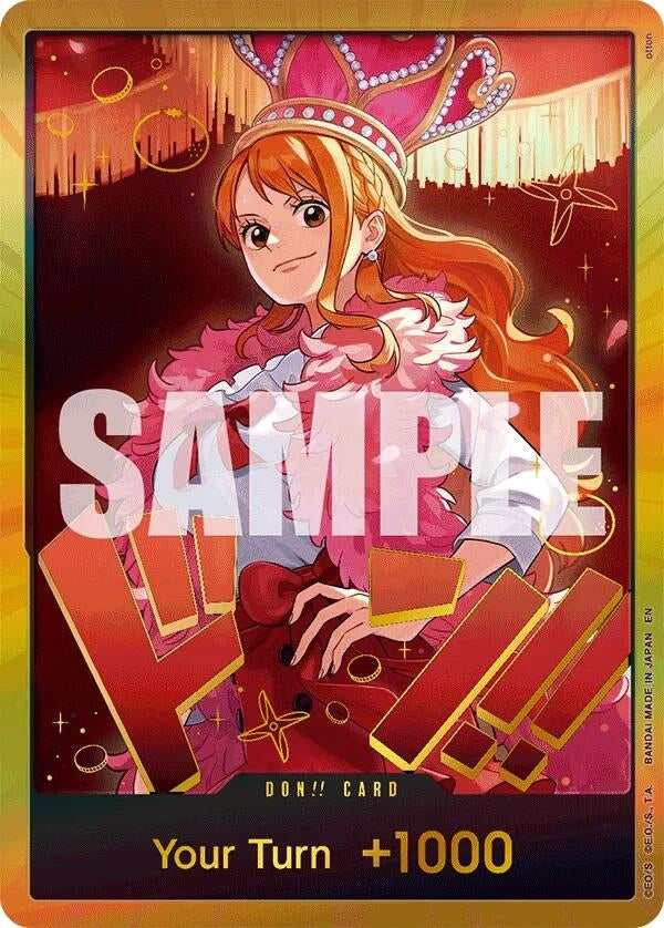 Image for DON!! Card (Nami) (Gold) (Extra Booster: One Piece Heroines Edition) - One Piece Card Game