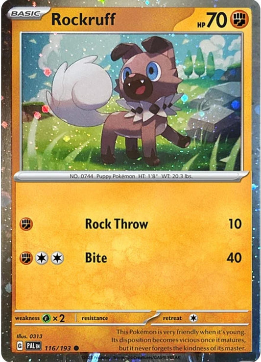 Image for Rockruff - 116/193 (Cosmos Holo) (116/193) (SV: Scarlet & Violet Promo Cards) - Pokemon