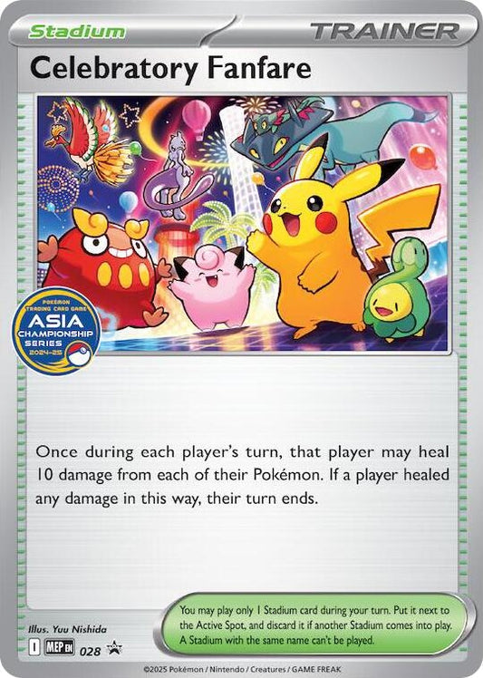 Image for Celebratory Fanfare (Asia Championship Series 24-25) (028) (ME: Mega Evolution Promo) - Pokemon