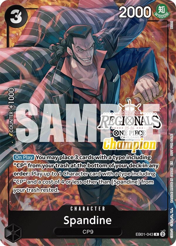 Image for Spandine (Offline Regional Champion Card Set 2025 Vol.1) (EB01-043) (One Piece Promotion Cards) - One Piece Card Game