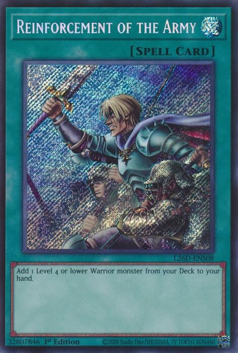 Image for Reinforcement of the Army (Secret Rare) (L26D-ENS08) (Legendary Modern Decks 2026) - YuGiOh