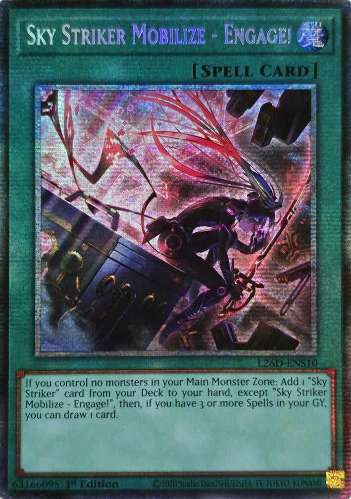 Image for Sky Striker Mobilize - Engage! (Alternate Art) (Starlight Rare) (L26D-ENS10) (Legendary Modern Decks 2026) - YuGiOh
