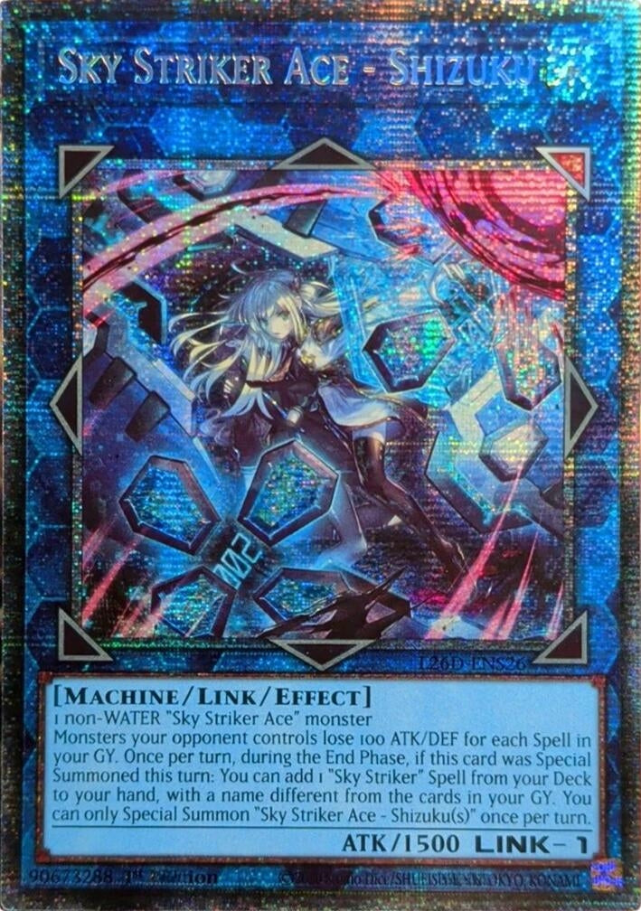 Image for Sky Striker Ace - Shizuku (Alternate Art) (Starlight Rare) (L26D-ENS26) (Legendary Modern Decks 2026) - YuGiOh