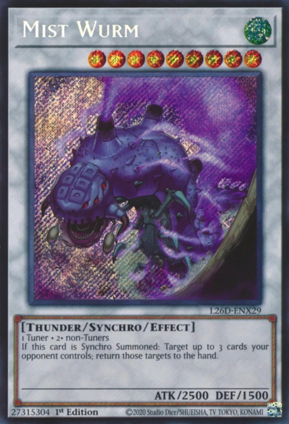 Image for Mist Wurm (Secret Rare) (L26D-ENX29) (Legendary Modern Decks 2026) - YuGiOh
