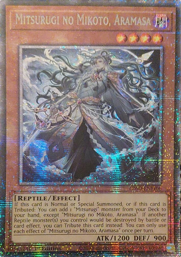 Image for Mitsurugi no Mikoto, Aramasa (Starlight Rare) (L26D-ENM06) (Legendary Modern Decks 2026) - YuGiOh