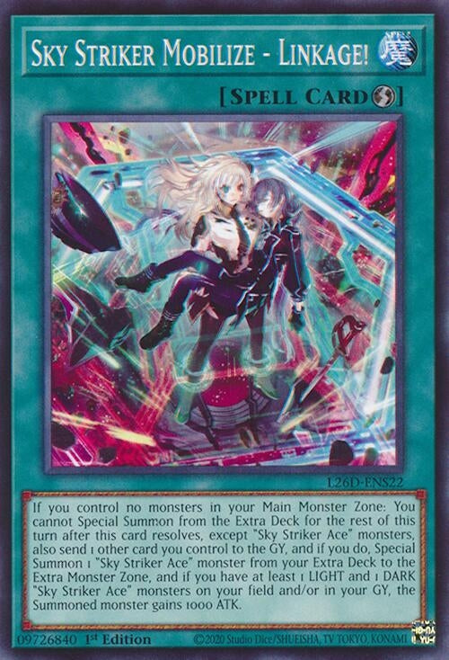Image for Sky Striker Mobilize - Linkage! (L26D-ENS22) (Legendary Modern Decks 2026) - YuGiOh