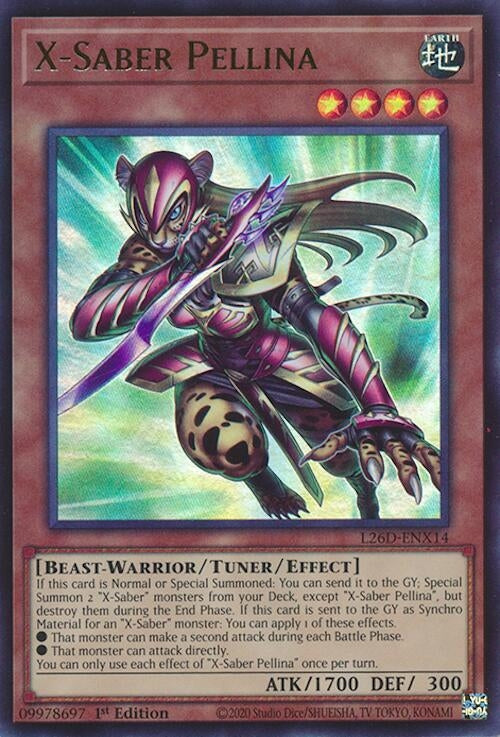Image for X-Saber Pellina (Ultra Rare) (L26D-ENX14) (Legendary Modern Decks 2026) - YuGiOh