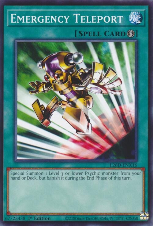 Image for Emergency Teleport (L26D-ENX16) (Legendary Modern Decks 2026) - YuGiOh