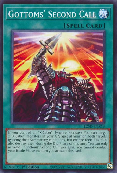Image for Gottoms' Second Call (L26D-ENX19) (Legendary Modern Decks 2026) - YuGiOh