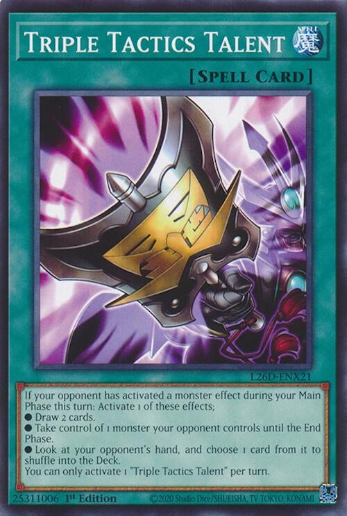 Image for Triple Tactics Talent - L26D-ENX21 (L26D-ENX21) (Legendary Modern Decks 2026) - YuGiOh