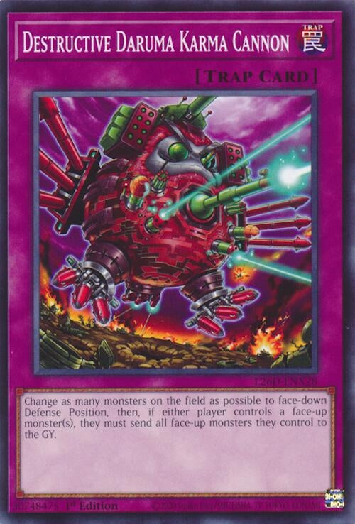 Image for Destructive Daruma Karma Cannon (L26D-ENX28) (Legendary Modern Decks 2026) - YuGiOh
