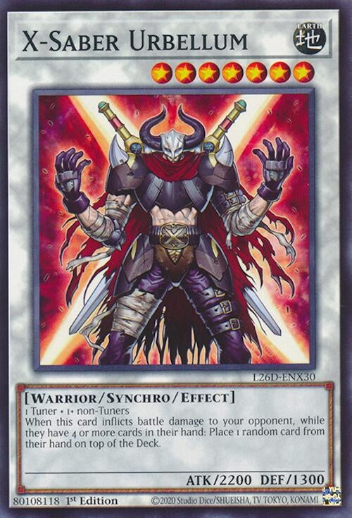 Image for X-Saber Urbellum (L26D-ENX30) (Legendary Modern Decks 2026) - YuGiOh