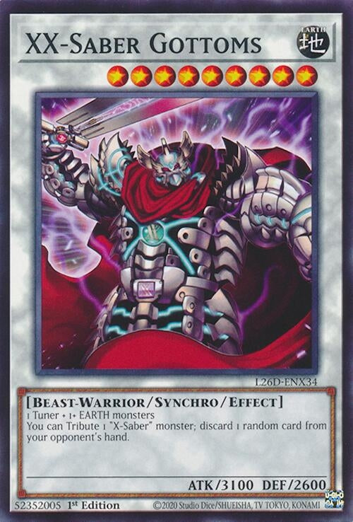 Image for XX-Saber Gottoms (L26D-ENX34) (Legendary Modern Decks 2026) - YuGiOh