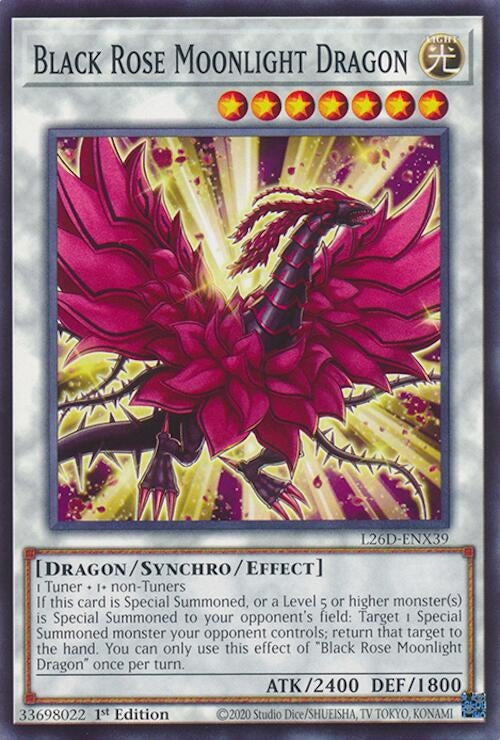 Image for Black Rose Moonlight Dragon (L26D-ENX39) (Legendary Modern Decks 2026) - YuGiOh