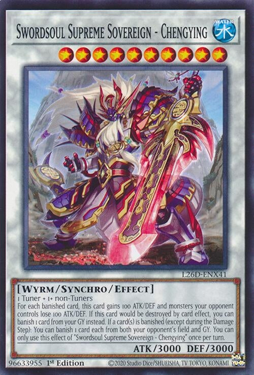 Image for Swordsoul Supreme Sovereign - Chengying (L26D-ENX41) (Legendary Modern Decks 2026) - YuGiOh