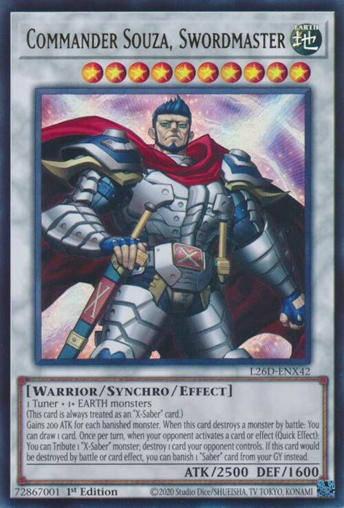 Image for Commander Souza, Swordmaster (L26D-ENX42) (Legendary Modern Decks 2026) - YuGiOh
