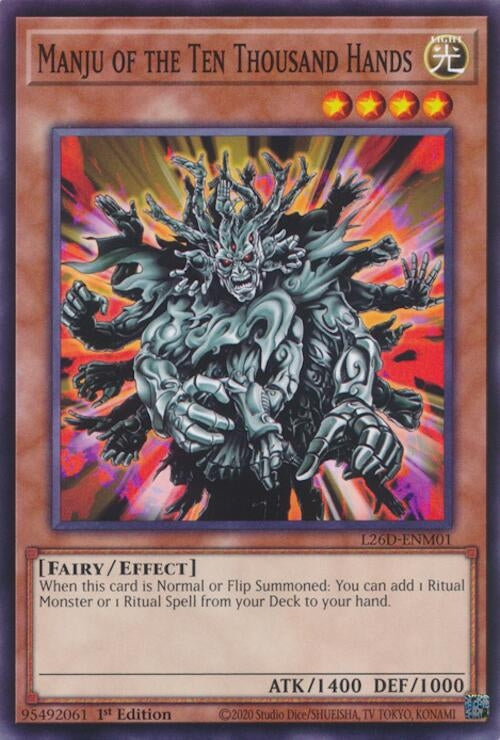 Image for Manju of the Ten Thousand Hands (L26D-ENM01) (Legendary Modern Decks 2026) - YuGiOh