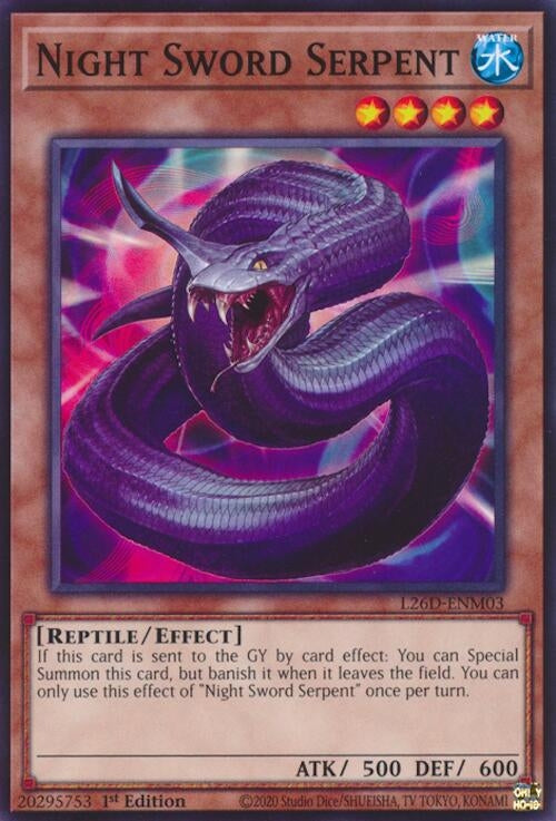 Image for Night Sword Serpent (L26D-ENM03) (Legendary Modern Decks 2026) - YuGiOh