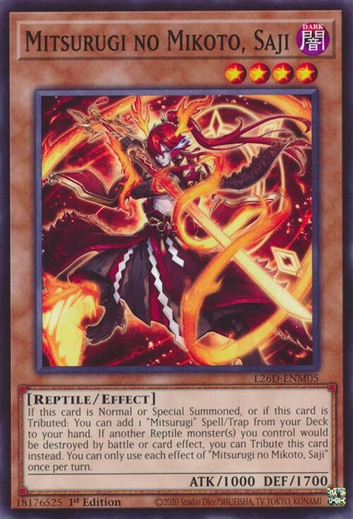 Image for Mitsurugi no Mikoto, Saji (L26D-ENM05) (Legendary Modern Decks 2026) - YuGiOh