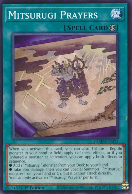 Image for Mitsurugi Prayers (L26D-ENM14) (Legendary Modern Decks 2026) - YuGiOh