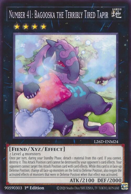 Image for Number 41: Bagooska the Terribly Tired Tapir (L26D-ENM24) (Legendary Modern Decks 2026) - YuGiOh