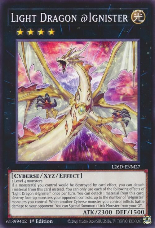 Image for Light Dragon @Ignister (L26D-ENM27) (Legendary Modern Decks 2026) - YuGiOh