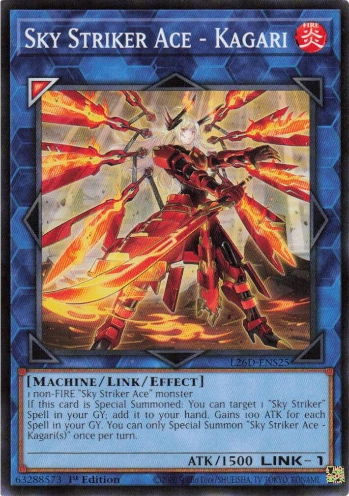 Image for Sky Striker Ace - Kagari (Alternate Art) (L26D-ENS25) (Legendary Modern Decks 2026) - YuGiOh