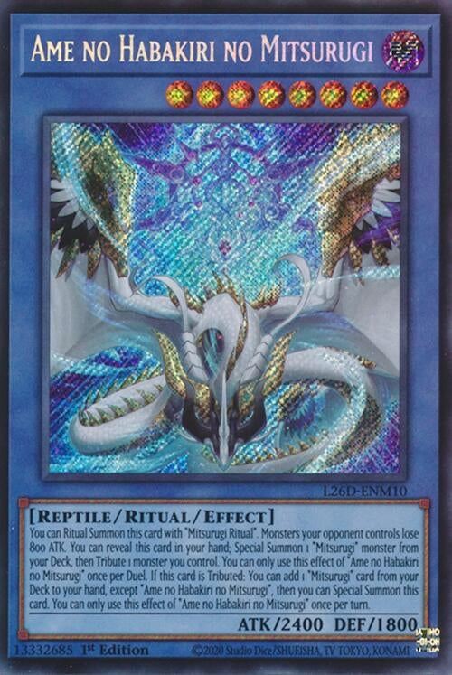 Image for Ame no Habakiri no Mitsurugi (Secret Rare) (L26D-ENM10) (Legendary Modern Decks 2026) - YuGiOh