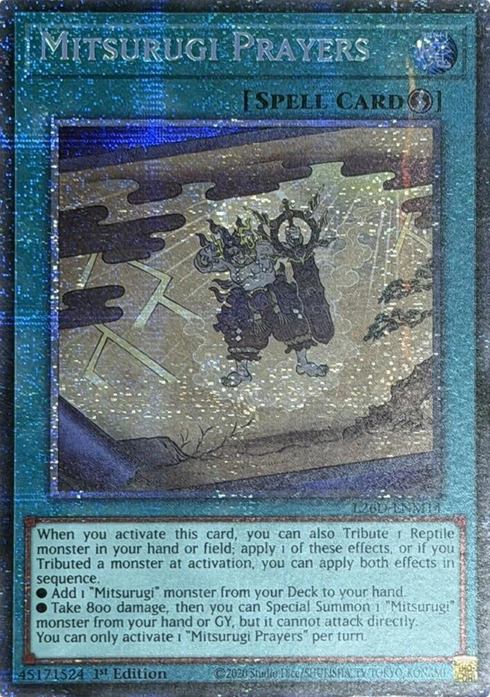 Image for Mitsurugi Prayers (Starlight Rare) (L26D-ENM14) (Legendary Modern Decks 2026) - YuGiOh