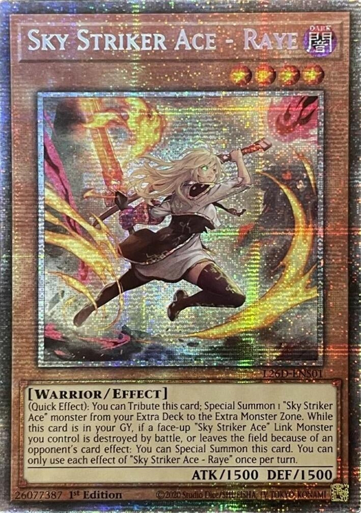 Image for Sky Striker Ace - Raye (Alternate Art) (Starlight Rare) (L26D-ENS01) (Legendary Modern Decks 2026) - YuGiOh