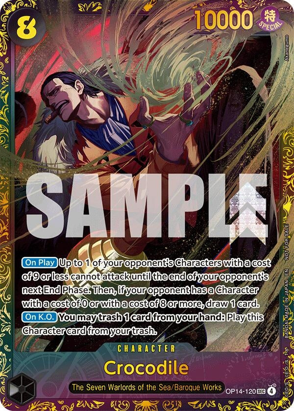 Image for Crocodile - OP14-120 (CS26-27 Regionals Season 1) (OP14-120) (One Piece Promotion Cards) - One Piece Card Game