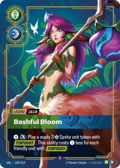 Image for Lillia - Bashful Bloom (189/219) (Unleashed) - Riftbound: League of Legends Trading Card Game