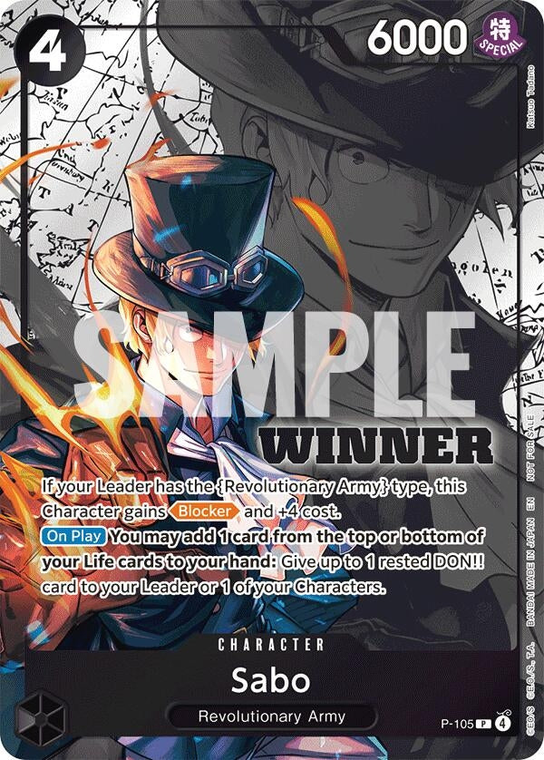 Image for Sabo (Winner Pack 2026 Vol. 2) (P-105) (One Piece Promotion Cards) - One Piece Card Game