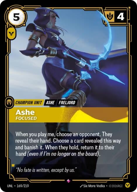 Image for Ashe - Focused (169/219) (Unleashed) - Riftbound: League of Legends Trading Card Game