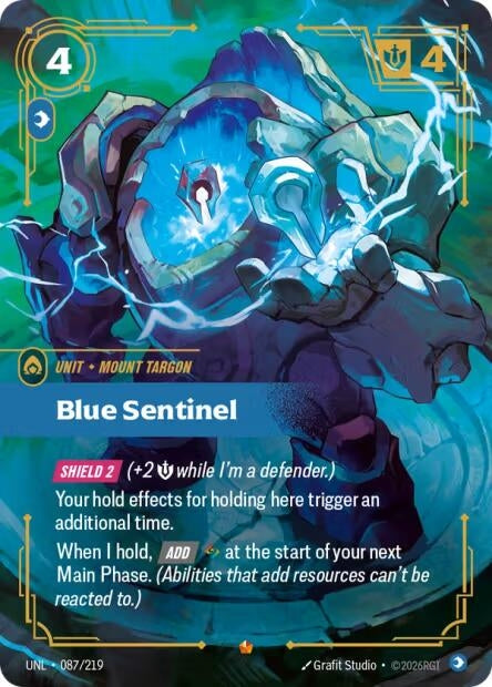 Image for Blue Sentinel (087/219) (Unleashed) - Riftbound: League of Legends Trading Card Game
