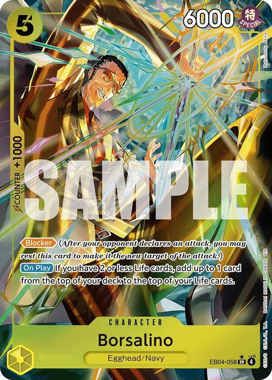 Image for Borsalino (Alternate Art) (EB04-058) (Adventure on Kami's Island) - One Piece Card Game